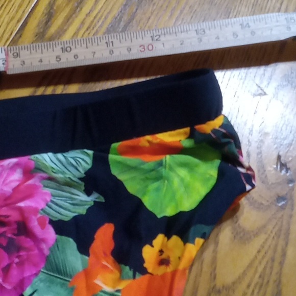 Andie Bikini SMALL Bottom Summer Vacation FLORAL FLOWERS NEW BANDED CHEEKY - Picture 4 of 5